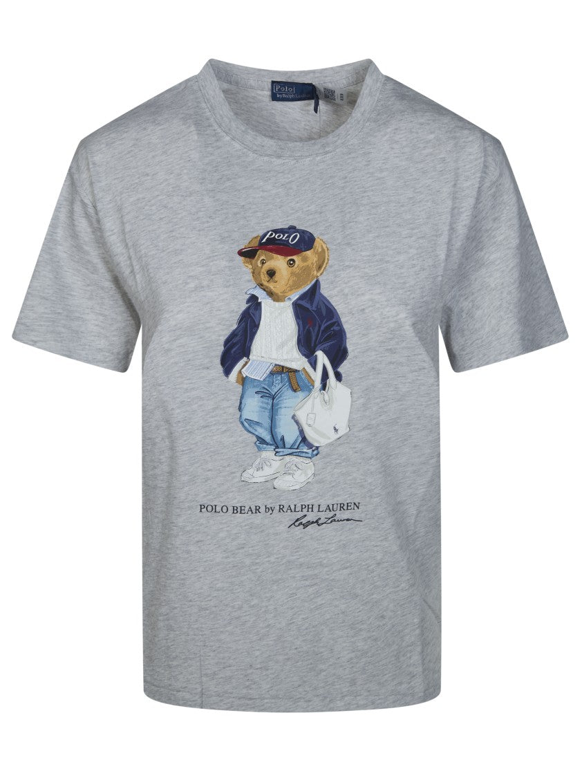 Polo Ralph Lauren Front Graphic Print T-Shirt With Casual Bear Design