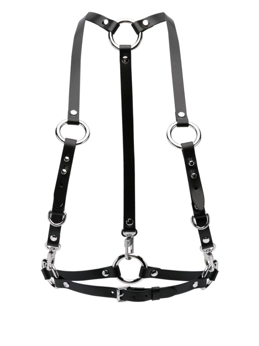 Vivienne Westwood Black Ring Hardware Lobster Claw Belt