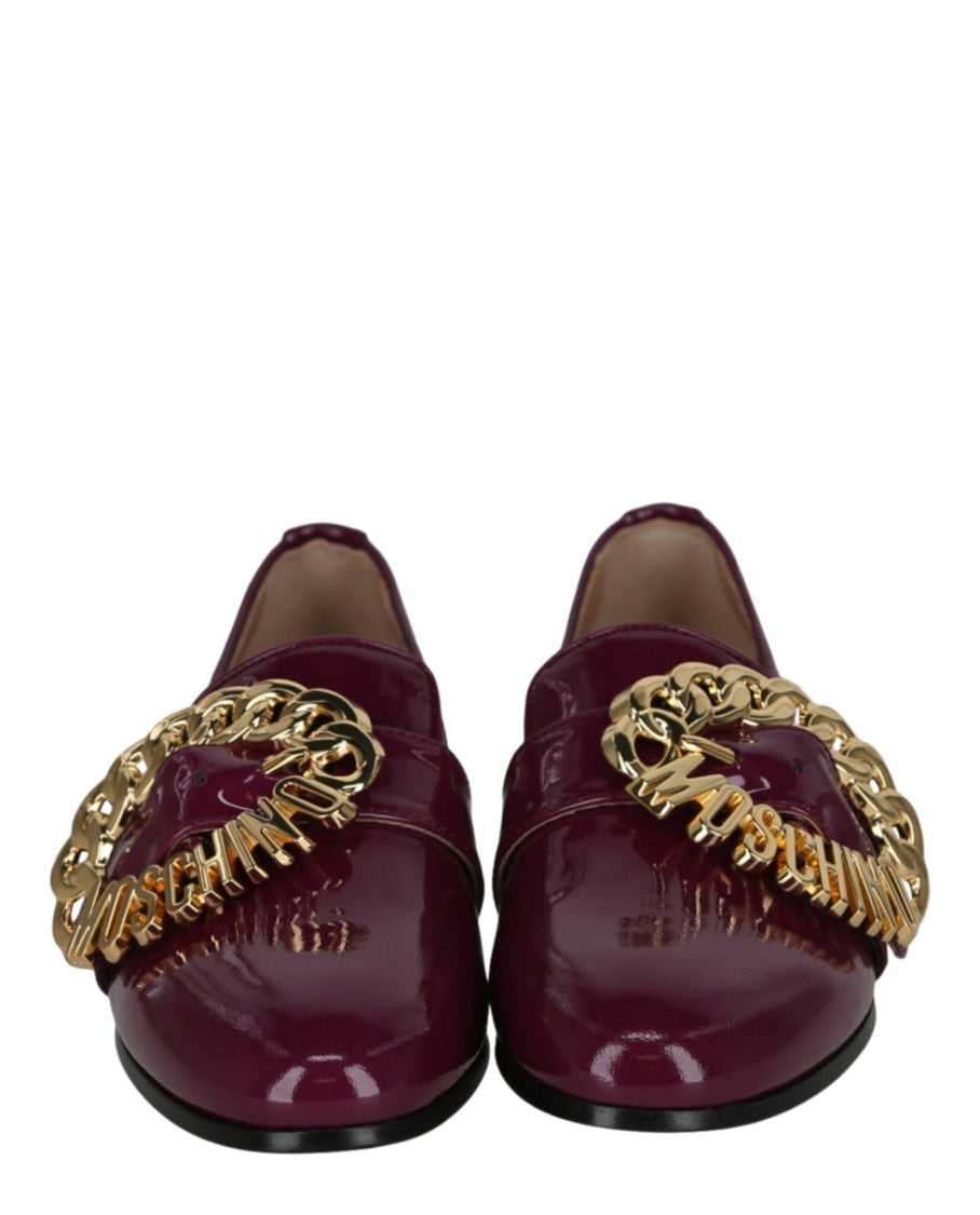 Moschino Logo Buckle Loafers