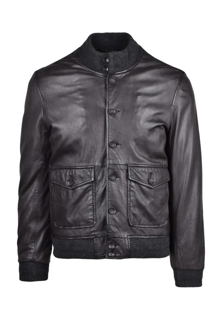 The Jack Leathers Leather Jacket - Brown