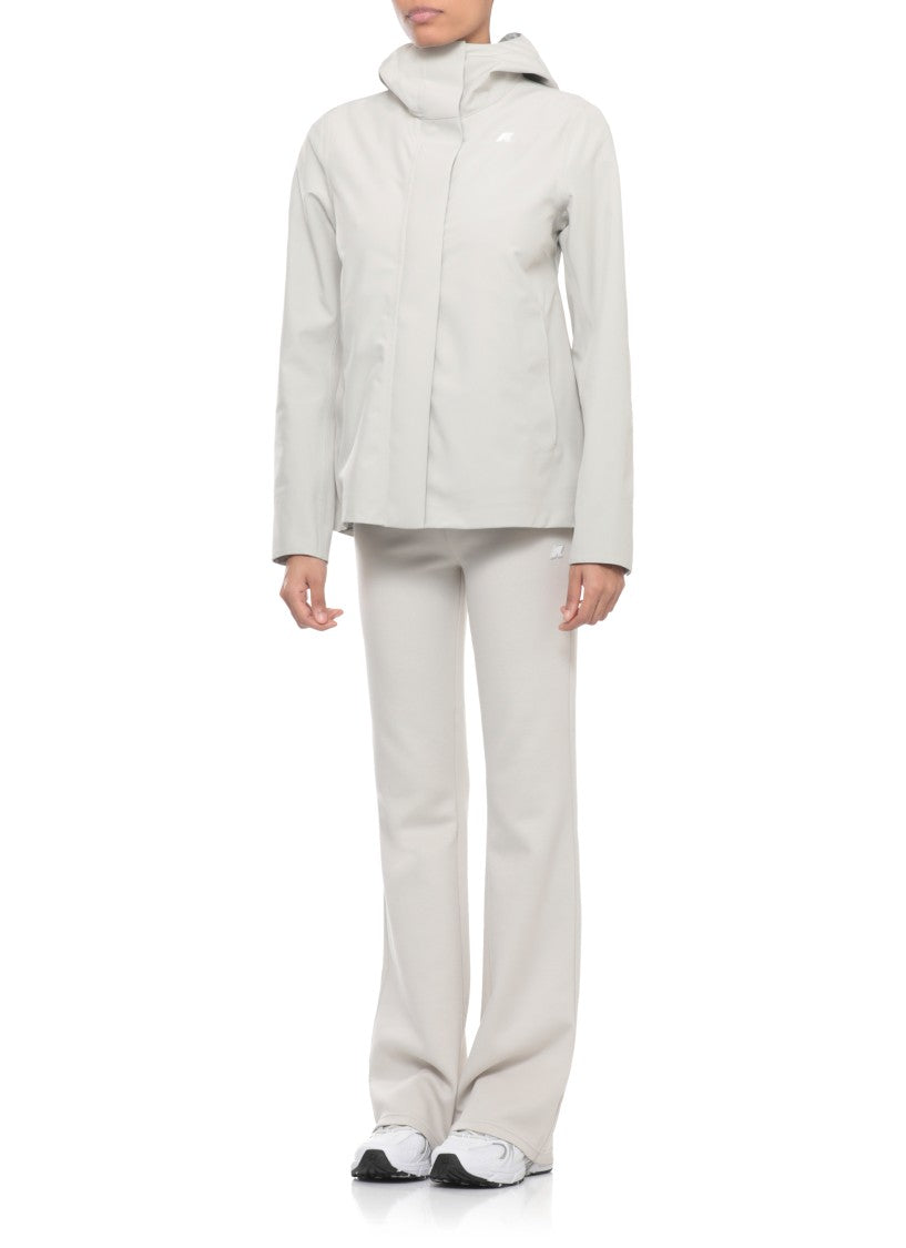 K-Way Beige Madalina Bonded Jersey Jacket
