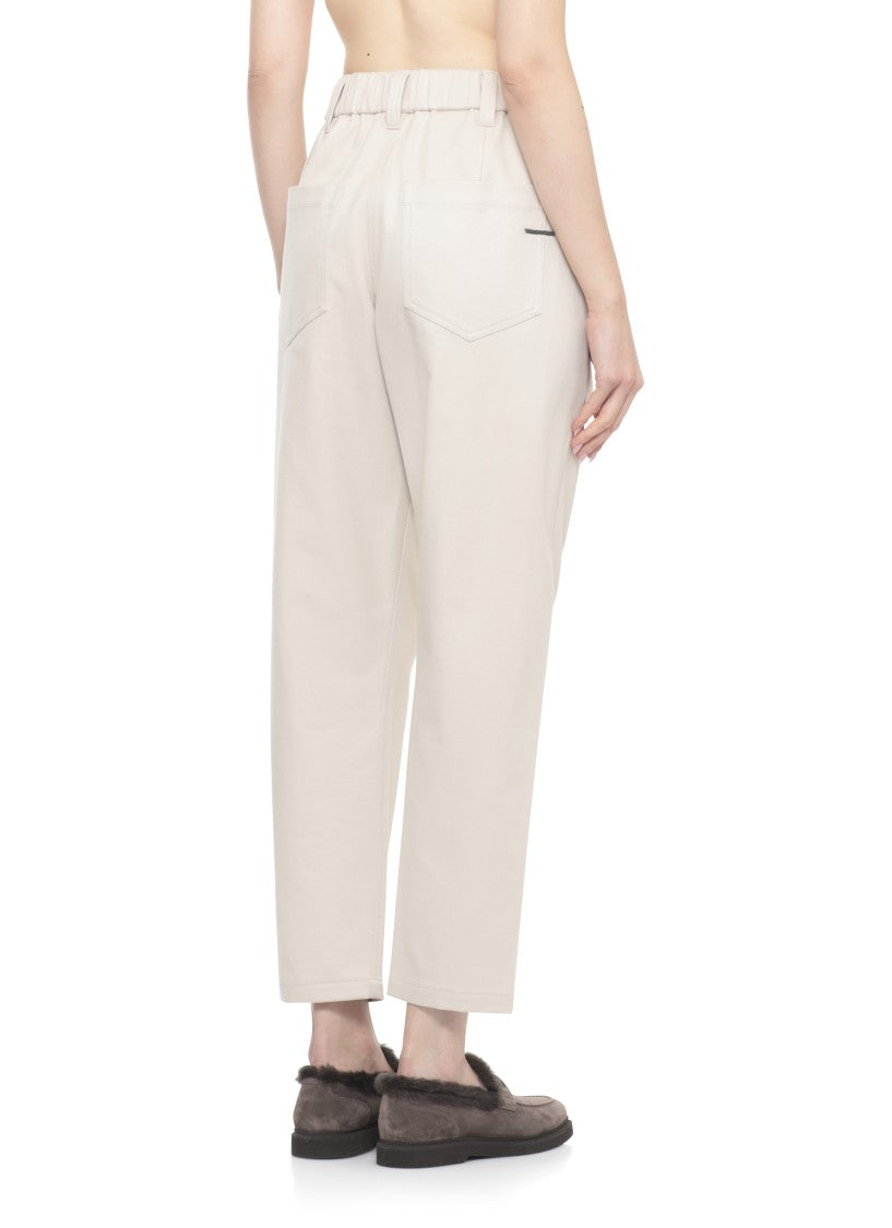Brunello Cucinelli Cotton Twill Trousers