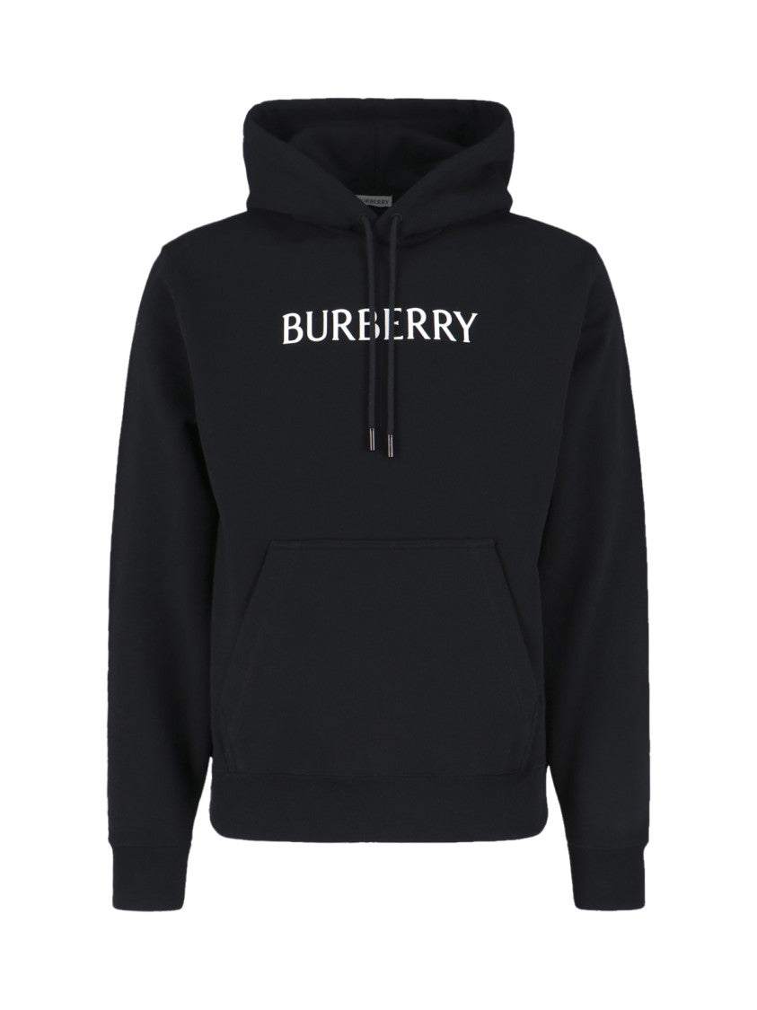 Burberry Logo Hoodie – Black