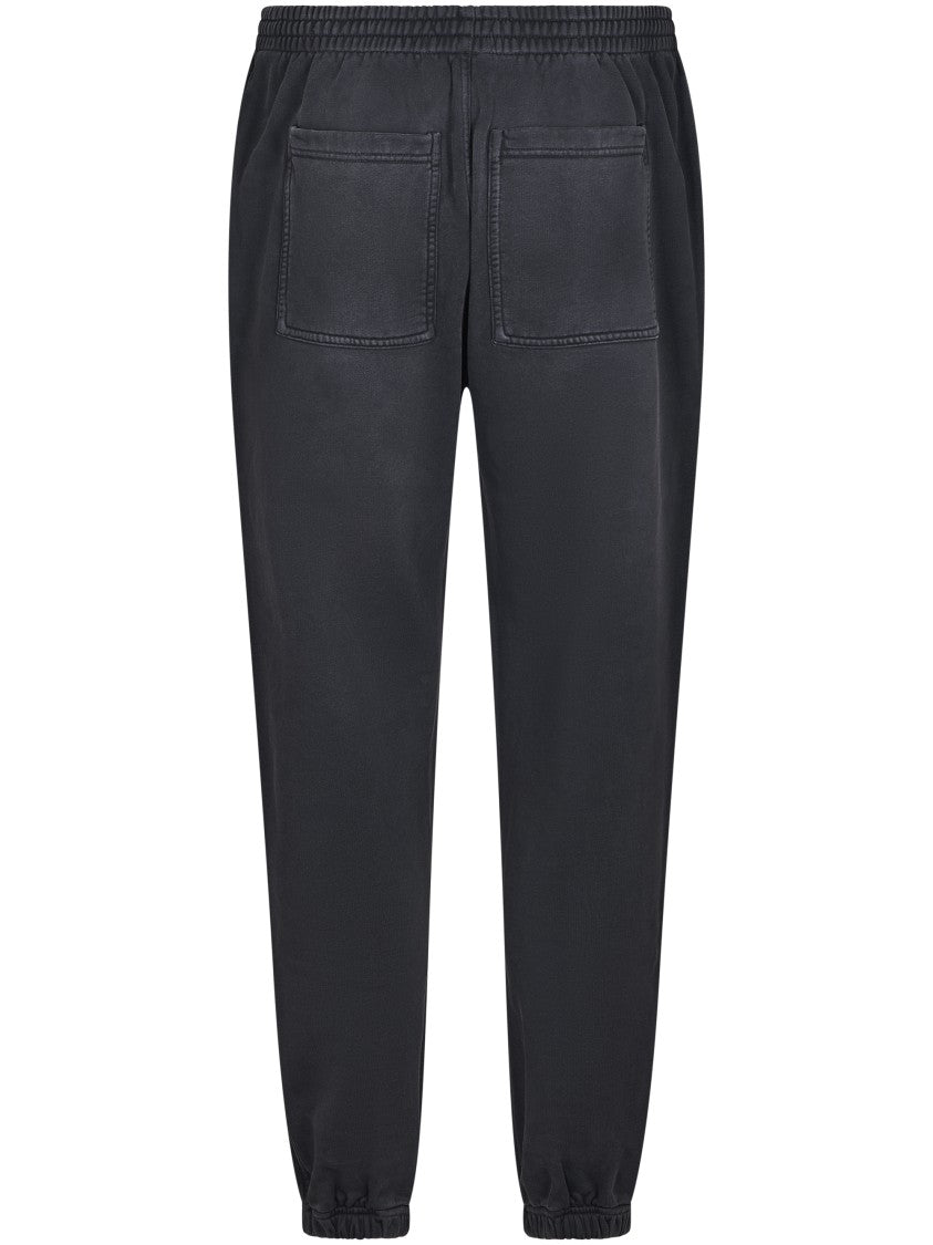 Represent Relaxed-Fit Black Sweatpants With Adjustable Drawstring And Logo Detail