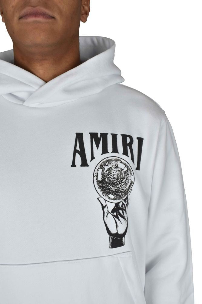 Amiri Graphic Print White Amiri Crystal Ball Hoodie