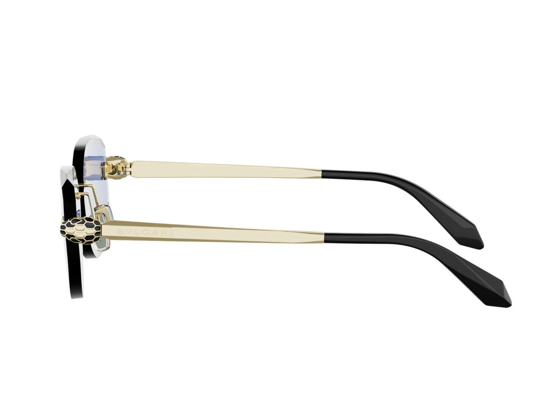 Bulgari Blue Bv40059u Rimless Geometric Sunglasses