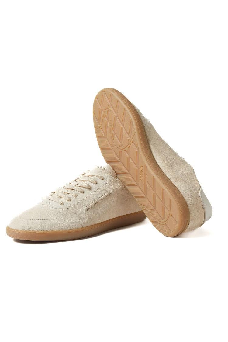 Zegna 232 Deconstructed Premium Suede Sneakers