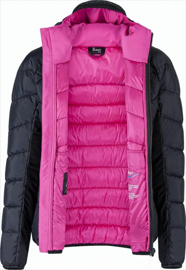 Montura Hooded Quilted Down Jacket With Chevron Stitching