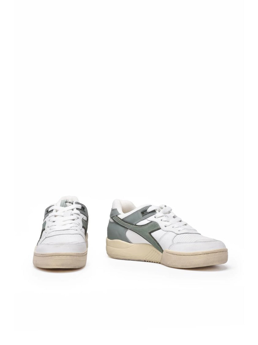 Diadora Heritage White Green Leather B.560 Sneakers