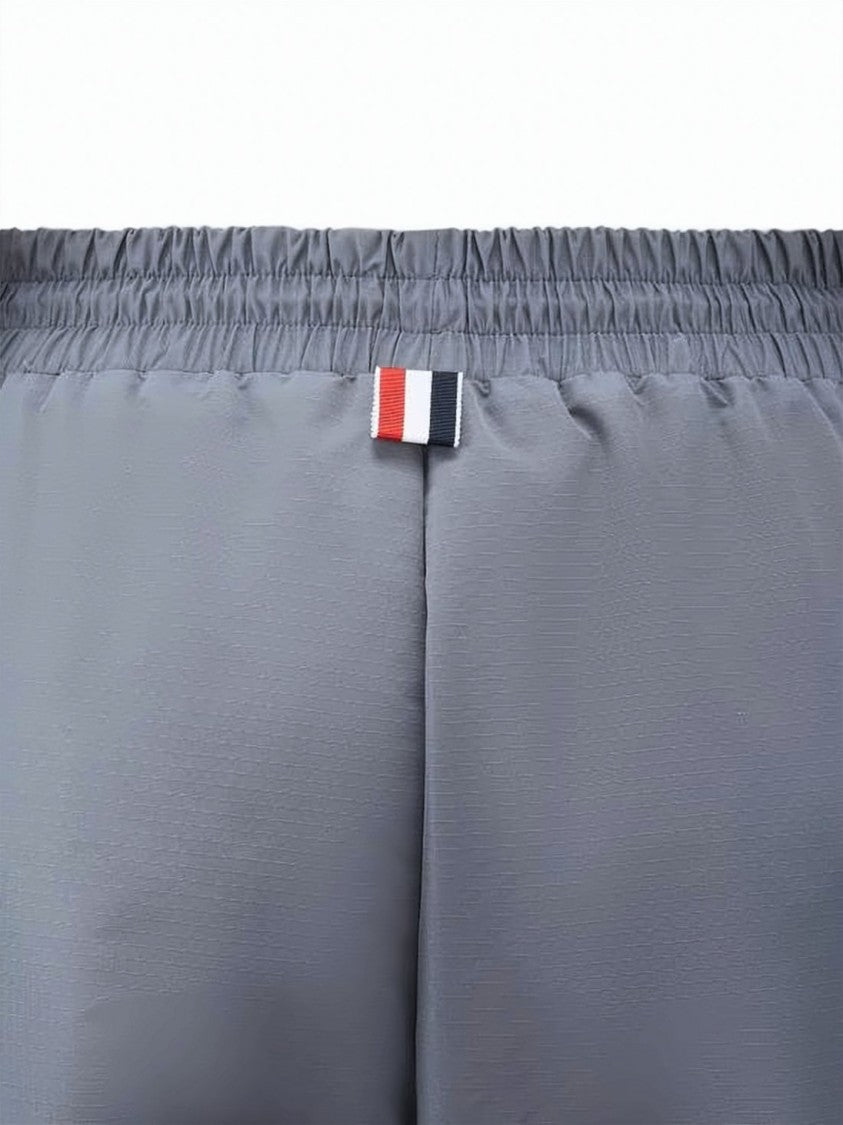 Thom Browne Relaxed Fit Grey Pants With Adjustable Features