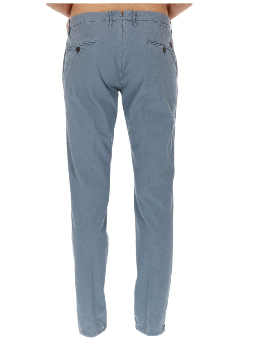 Incotex Muted Blue Slim-Fit Cotton-Blend Jeans