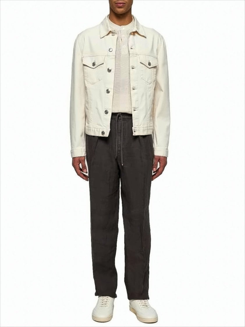Brunello Cucinelli Relaxed Fit Linen Jogger Pants
