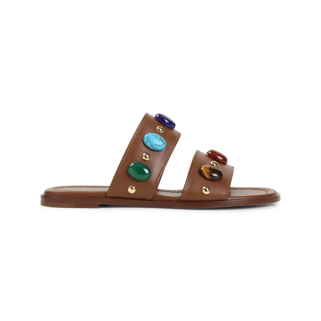 Gianvito Rossi Flat Brown Sandals