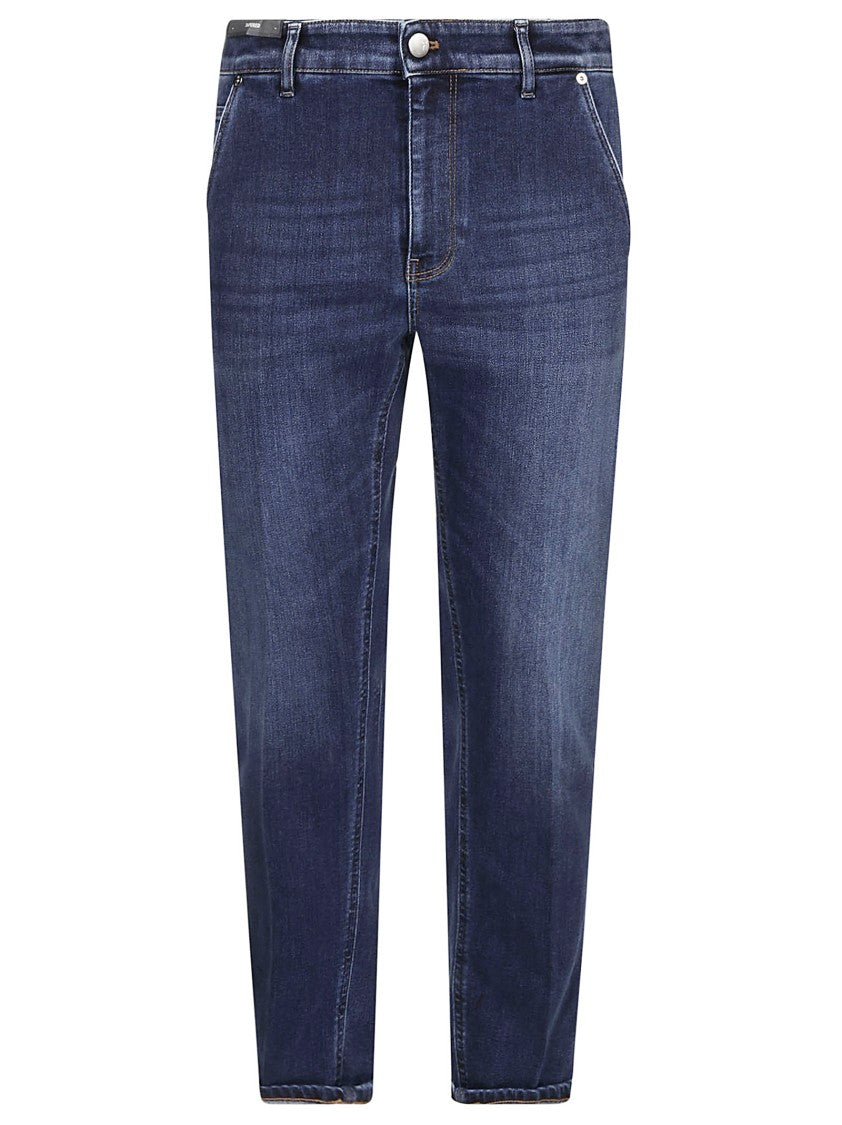 Pt Torino Blue Denim Jeans With Impeccable Fit