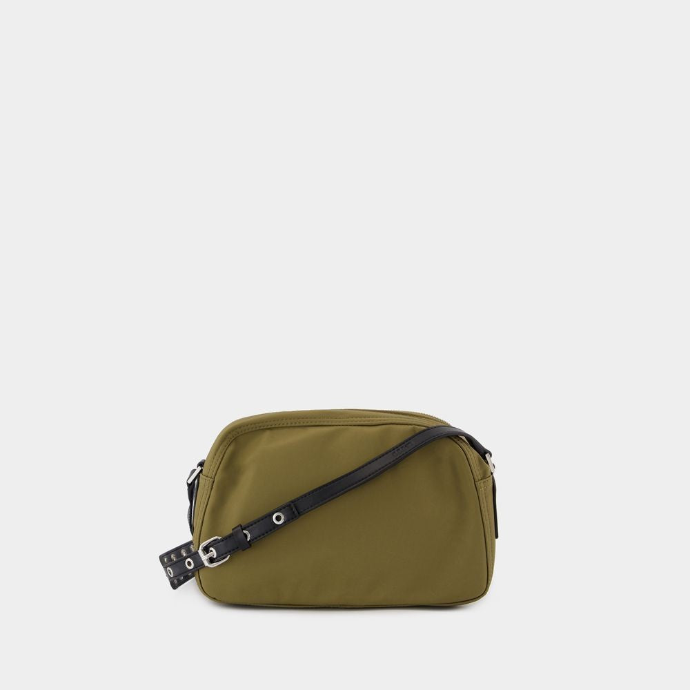 Ganni Bucky Camera Bag Crossbody - Nylon - Green