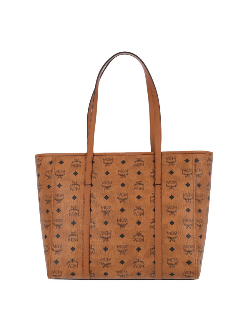 Mcm Large Monogram Pattern Tote Bag