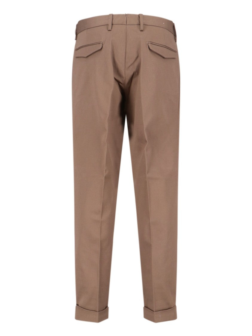 Briglia Tailored Brown Trousers With Structured Silhouette