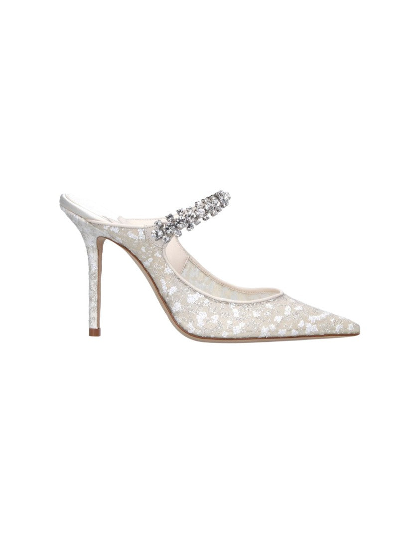 Jimmy Choo White Bing 100 Pumps