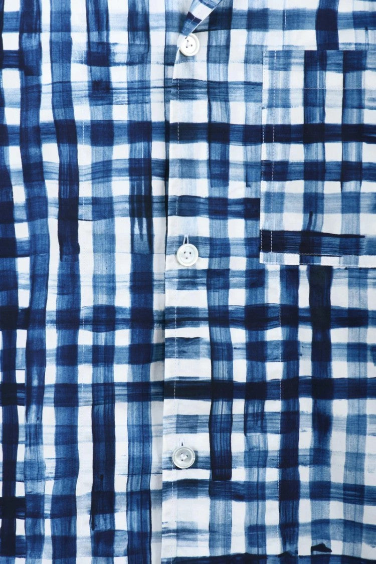 Bottega Veneta Cotton Shirt - White/Blue