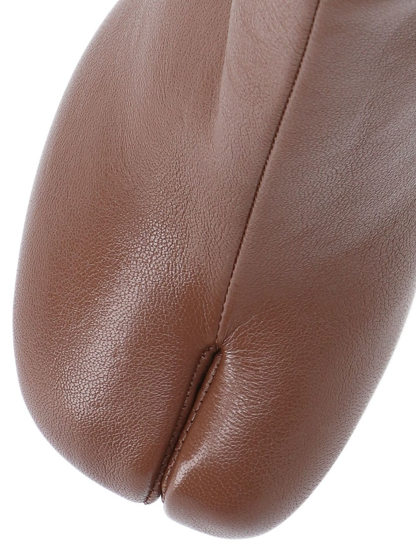 Maison Margiela Split-Toe Brown Leather Ankle Boots