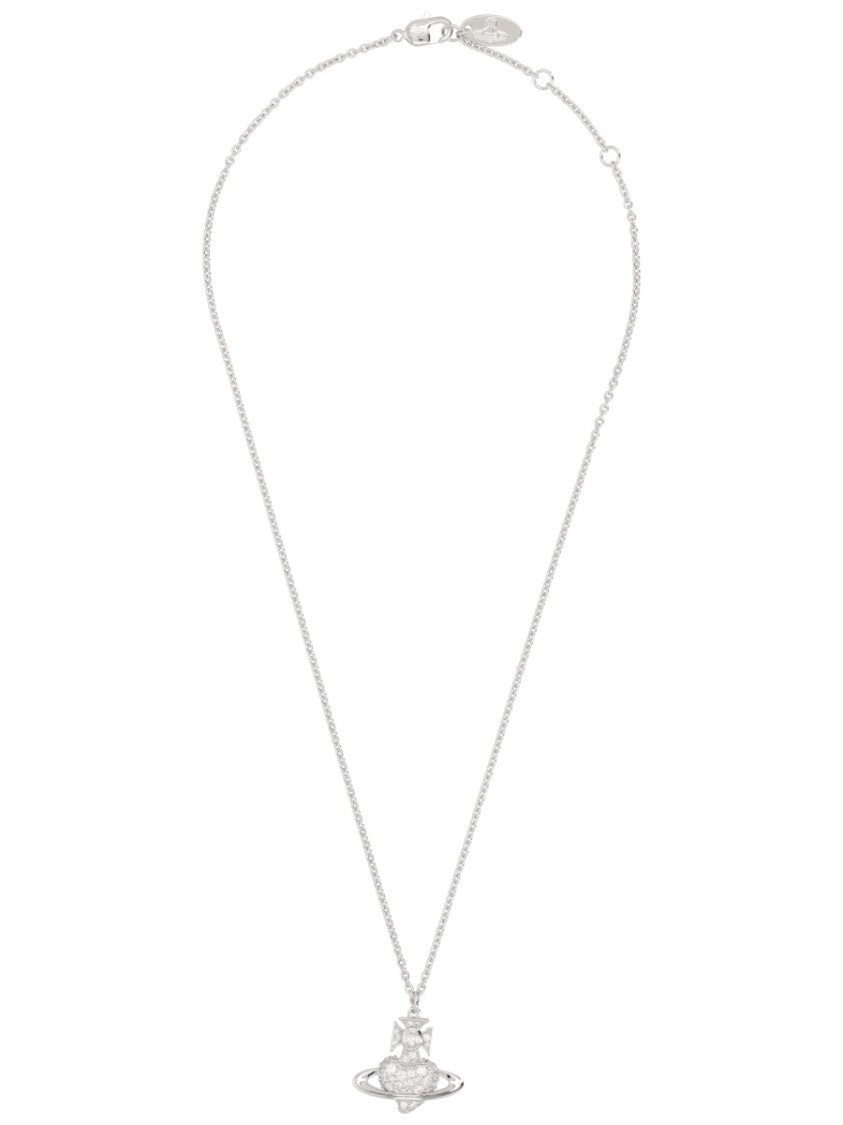 Vivienne Westwood Agnatha Celestial Orb Pendant Brass Necklace