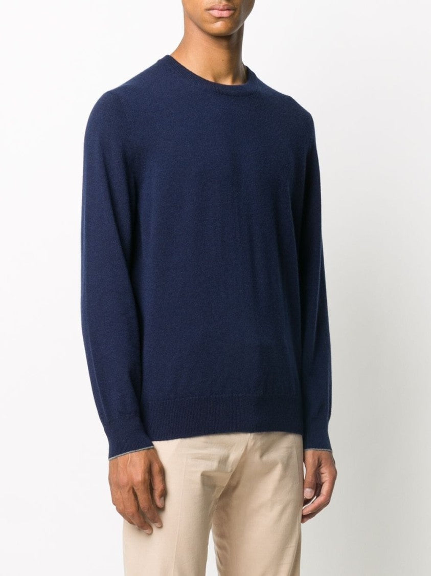 Brunello Cucinelli Cashmere Sweater With Classic Crew Neckline