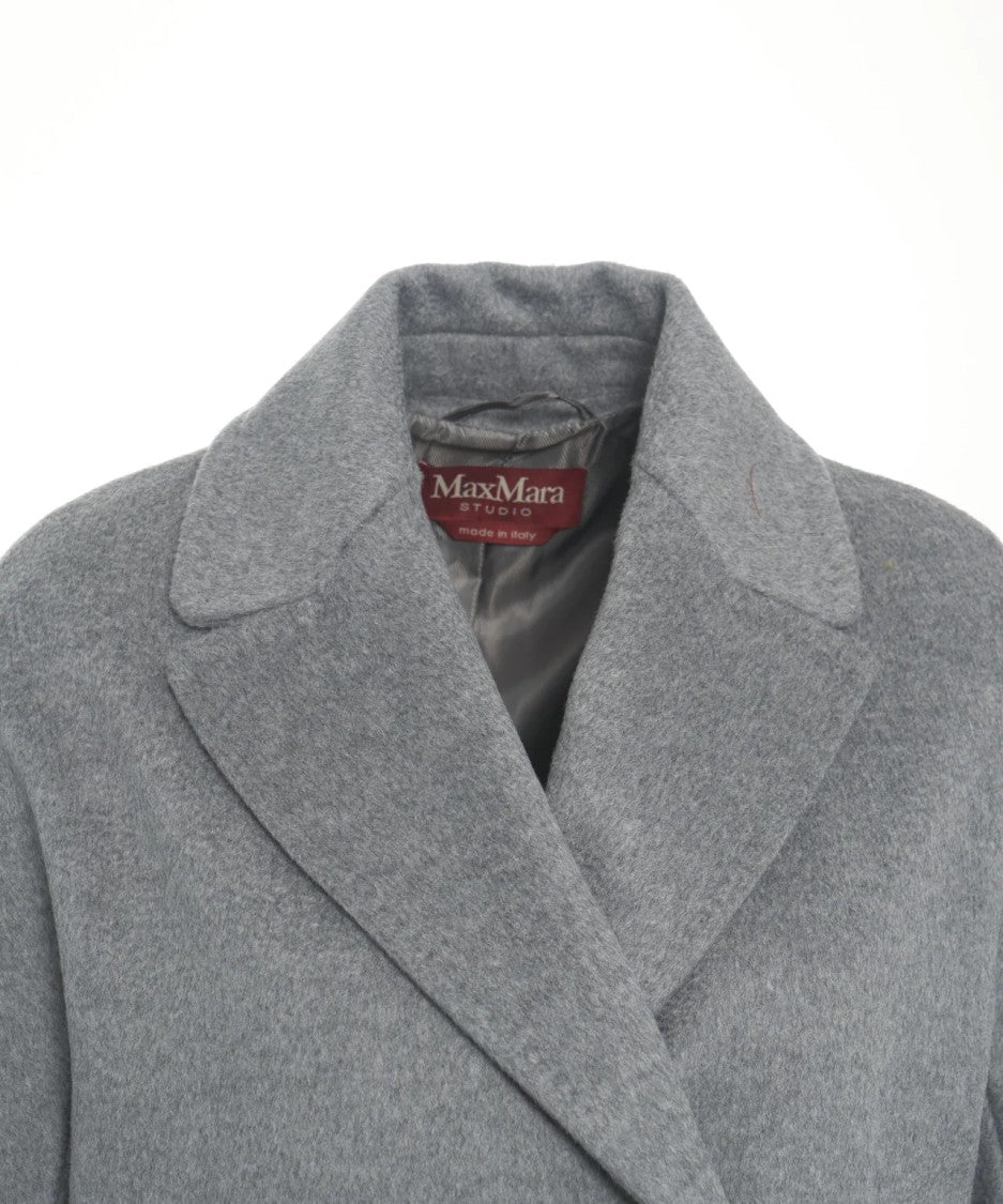 Max Mara Double-Breasted Coat In Soft Virgin Wool