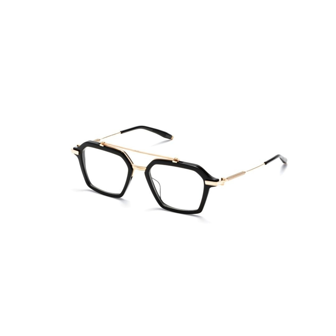 Akoni Akari Geometric Frame Optical Glasses With Bold Black Front