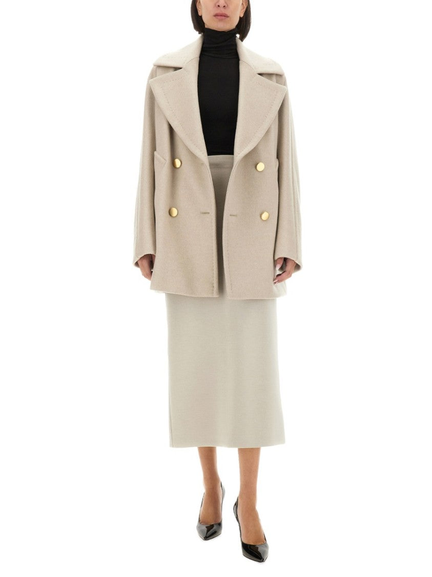 Max Mara Regular Fit Cashmere Long Coat With Timeless Design