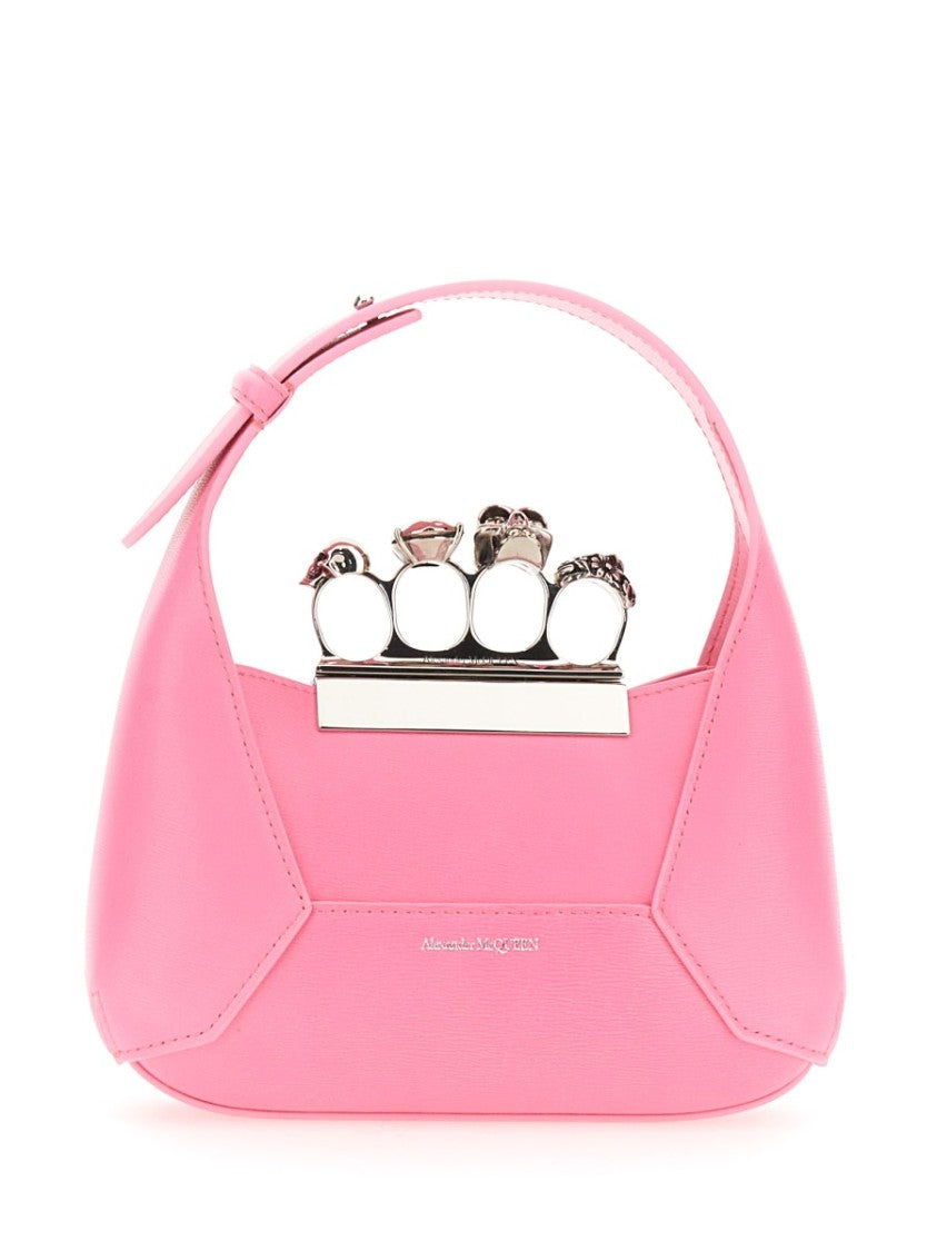 Alexander Mcqueen Jewelled Mini Hobo Bag