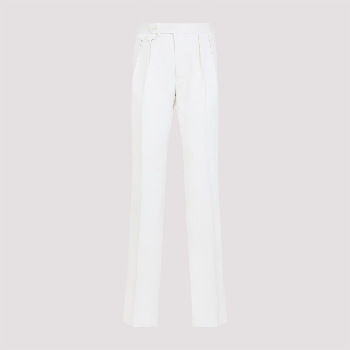 Ralph Lauren X Purple Label Tailored Silk Trousers With Pleated Detailing
