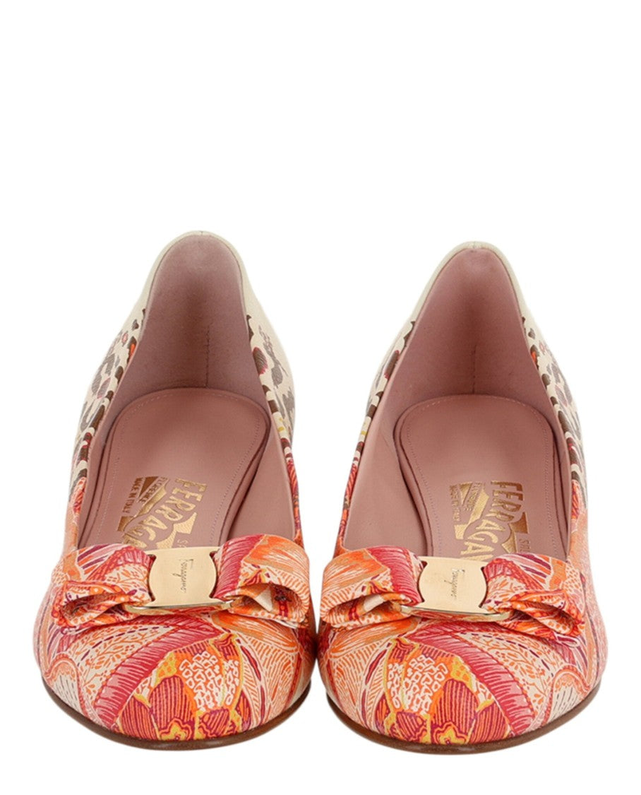 Ferragamo Vara Print Pumps
