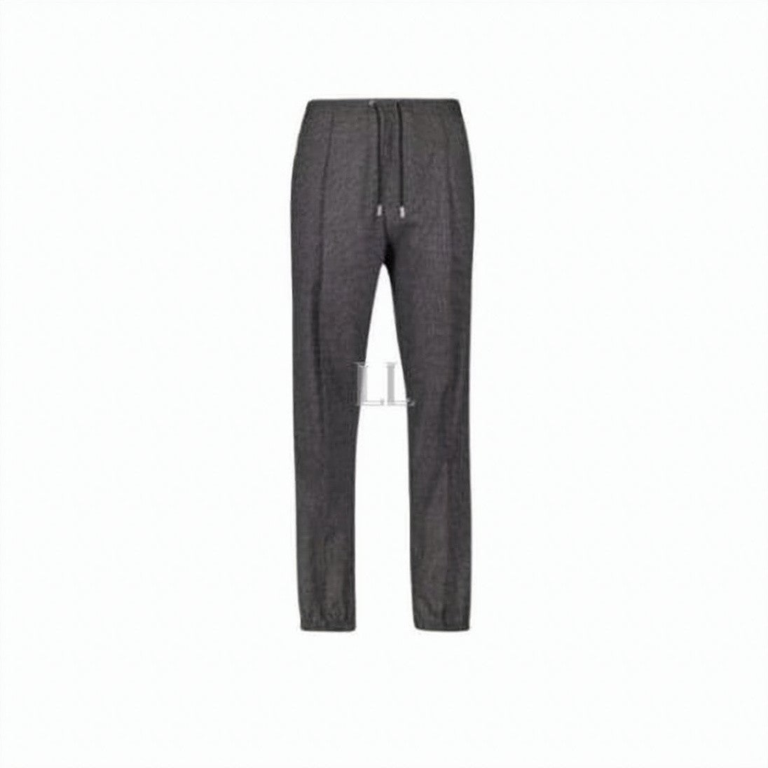 Dior Tailored Wool Jogger Trousers With Drawstring Waistband
