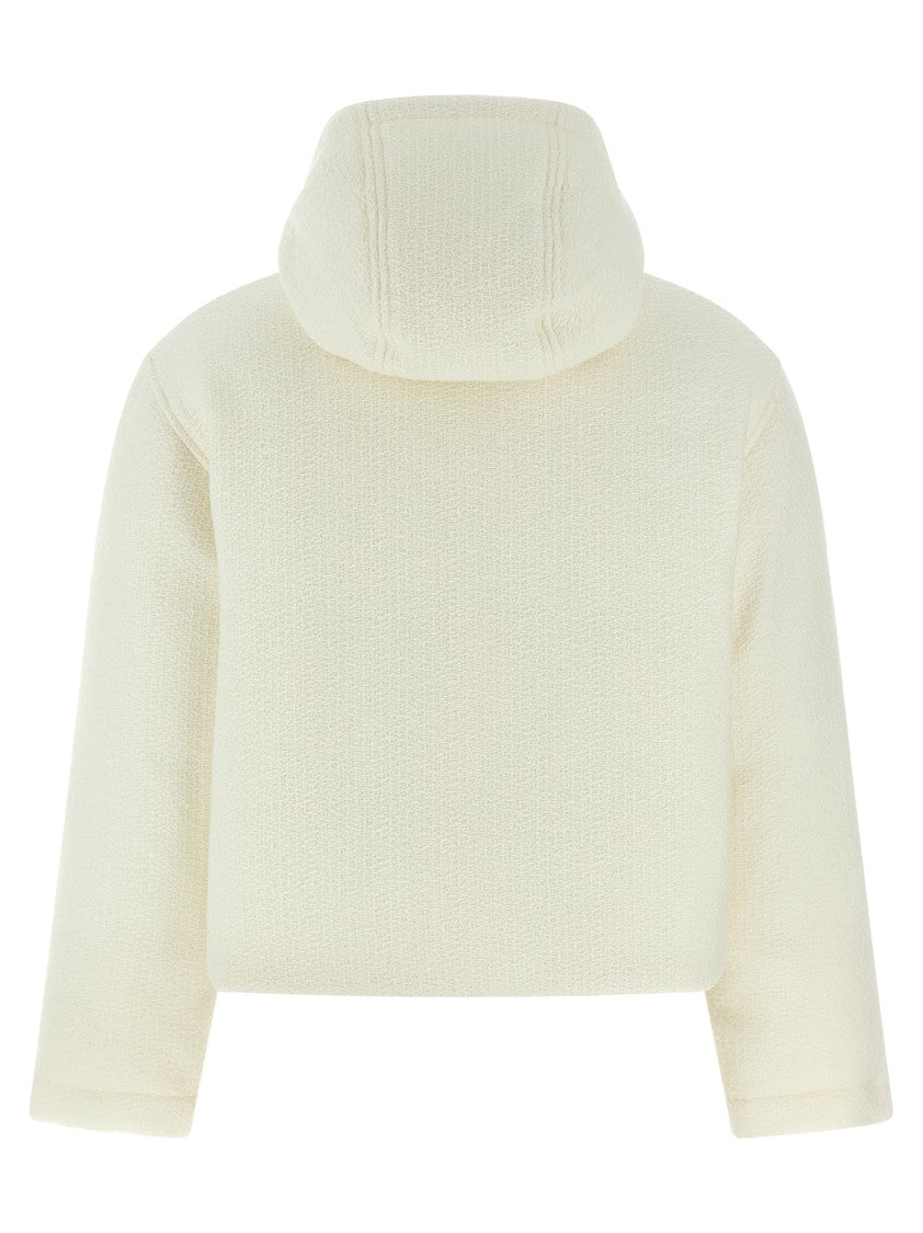 Gucci Cropped Bouclé Wool Jacket With Goose Down Padding