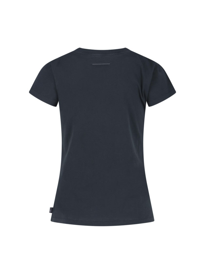 Mm6 By Maison Margiela Mm6 Logo T-Shirt – Dark Grey