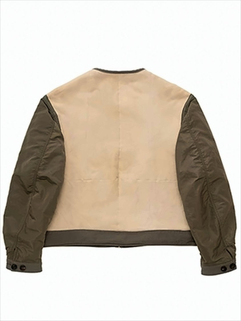 Visvim Reversible Lambskin And Nylon Bomber Jacket