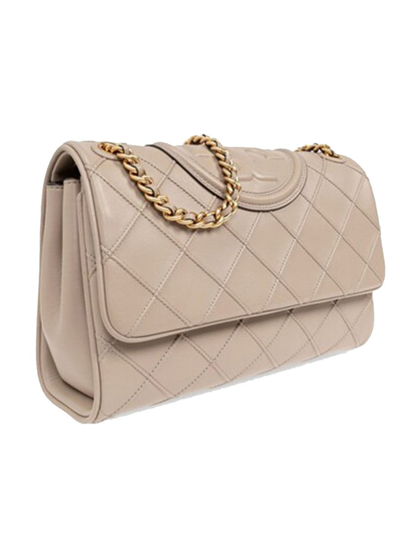 Tory Burch Fresh Clay Leather Convertible Fleming Shoulder Bag