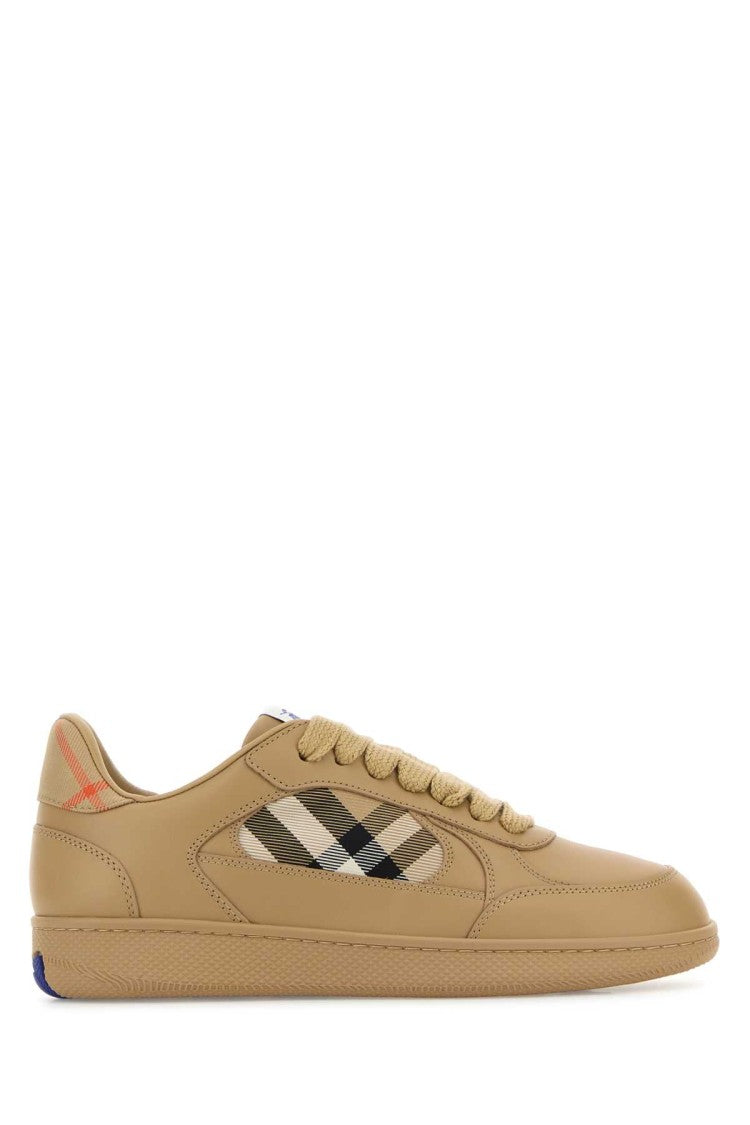 Burberry Beige Leather Terrace Sneakers