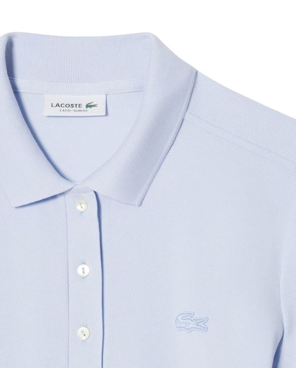 Lacoste Fitted Stretch Cotton Piqué Mini Dress