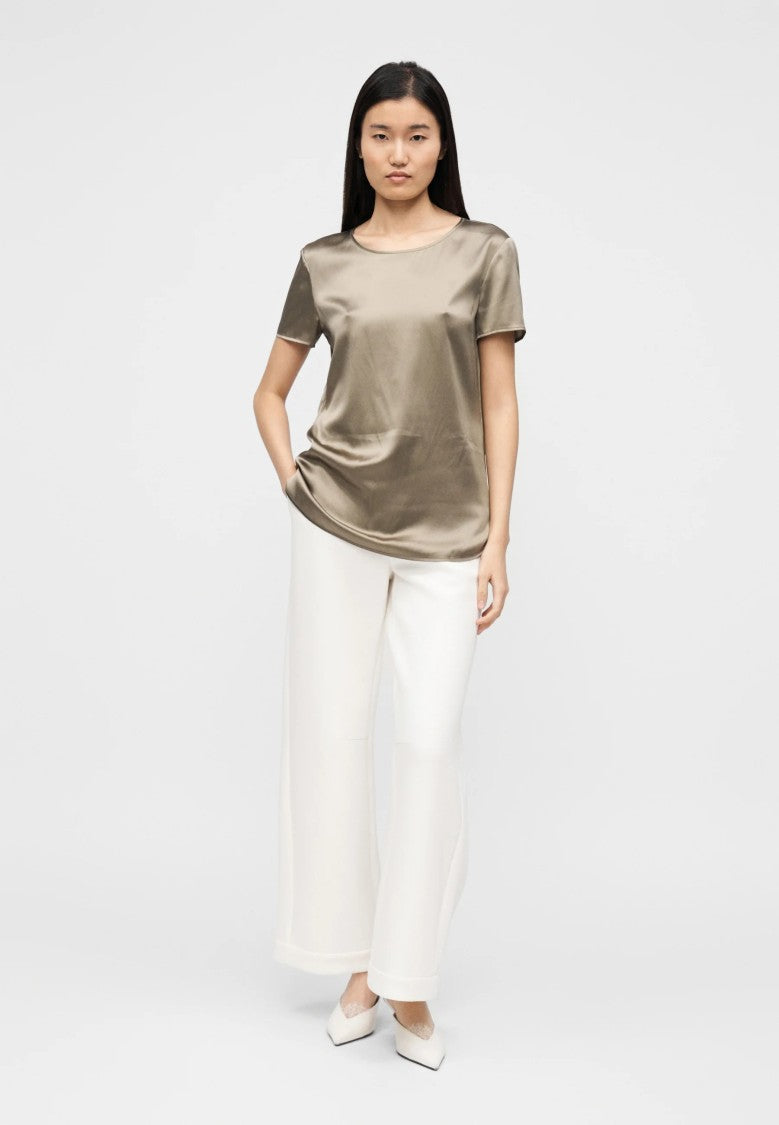 Max Mara White Cotton Blend Casual Trousers