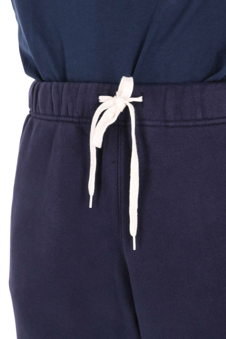 Autry Relaxed Fit Cotton Sweatpants With Adjustable Drawstring
