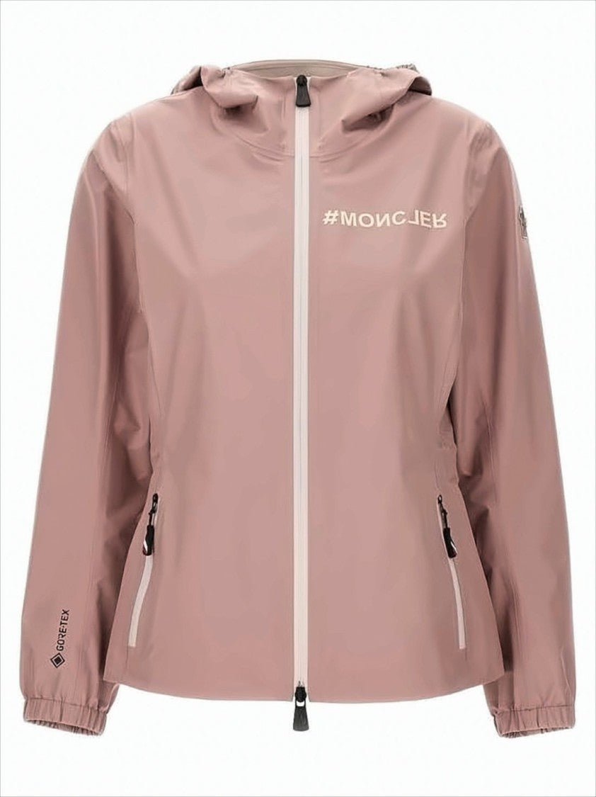 Moncler Smooth Matte Finish Pink Moncler Jacket