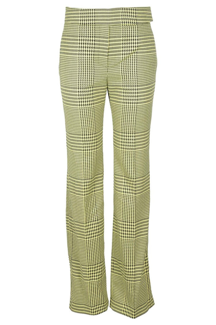 Alexandre Vauthier Lemon Tonic Check Straight-Cut Pants
