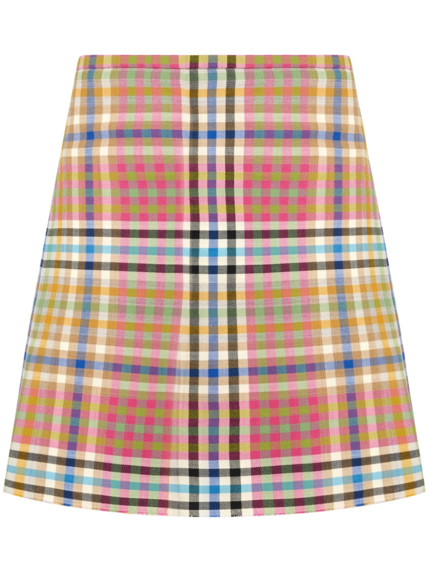 Vivienne Westwood Vibrant Multicolored Plaid Mini Kilt With Buckle Straps