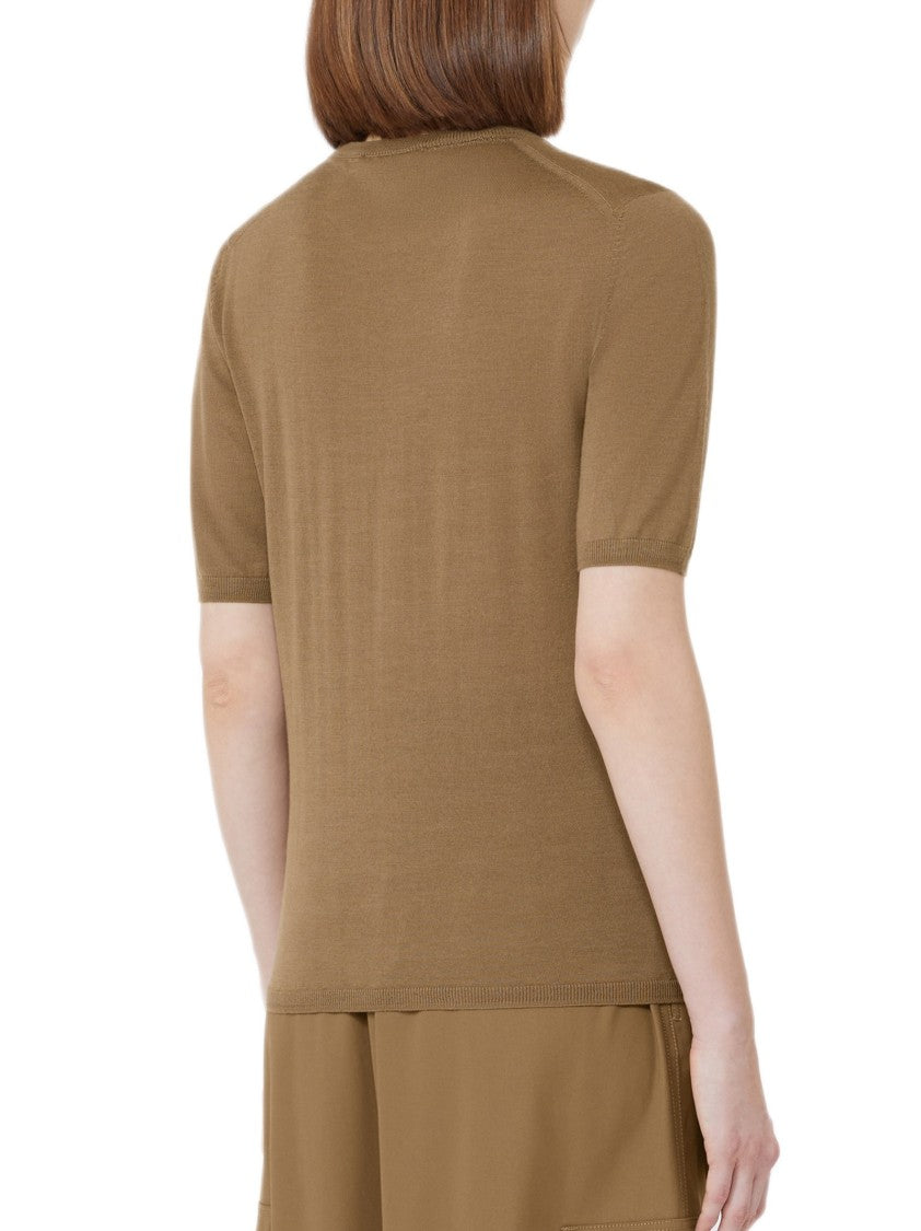 Max Mara Slim Fit Brown Sweater