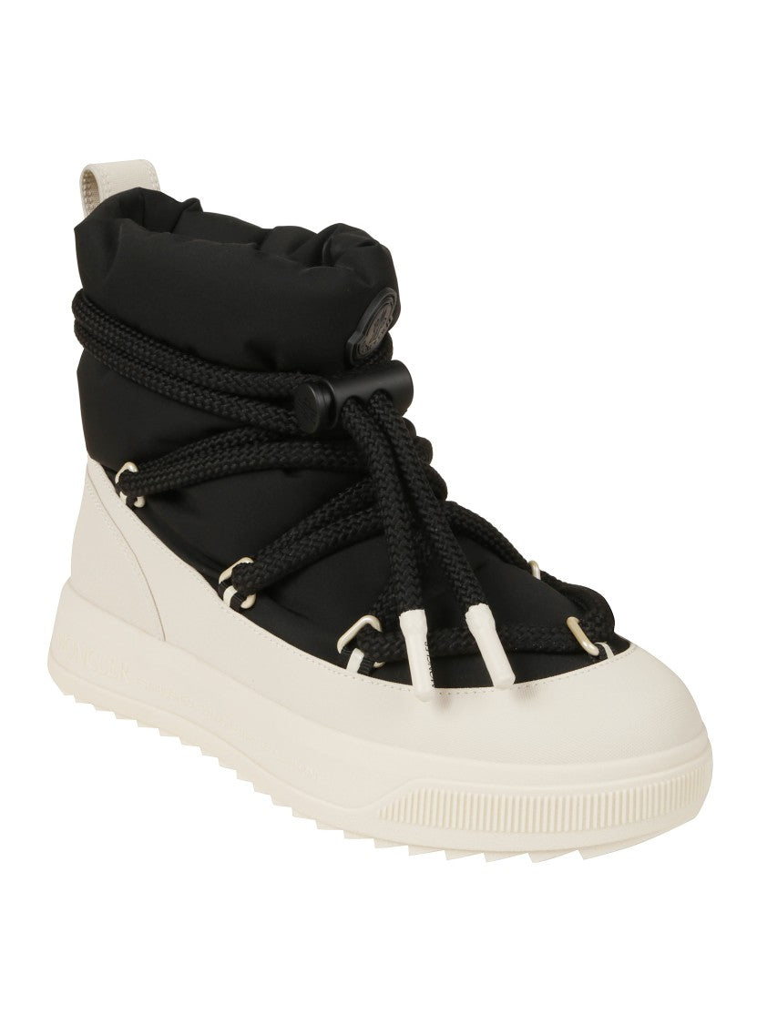 Moncler Black Boots With Sturdy Sole
