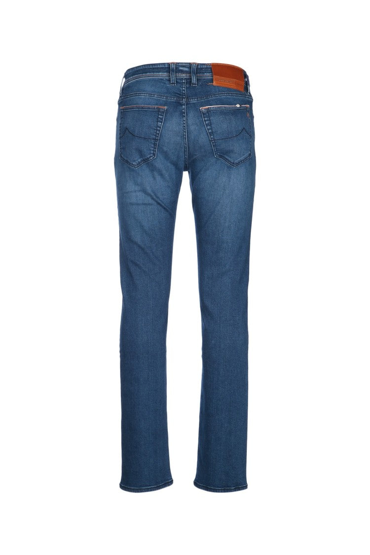 Jacob Cohen Straight-Leg Denim Jeans With Subtle Fade