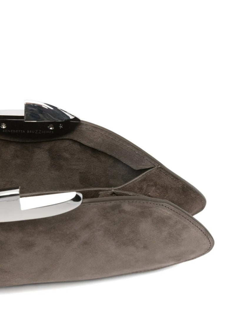 Benedetta Bruzziches Structured Handbag With Detachable Shoulder Strap And Minimalist Design