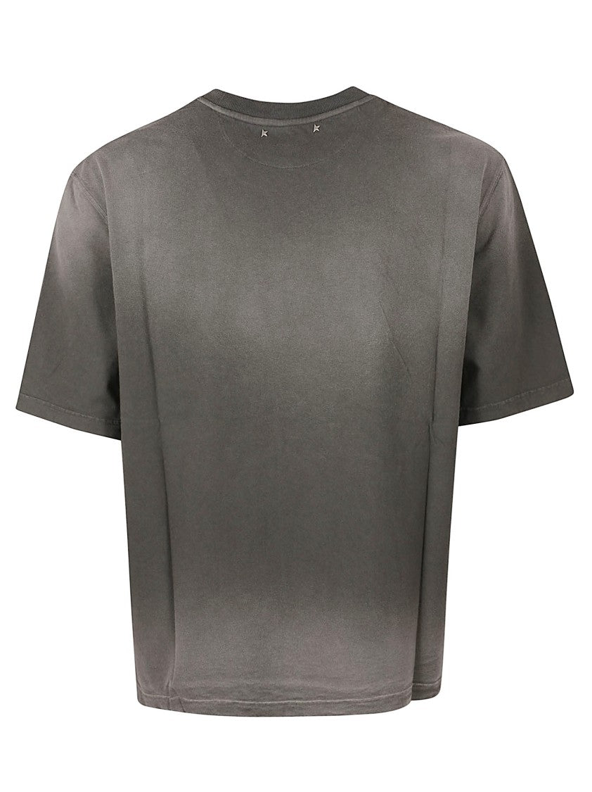 Golden Goose Boxy-Fit T-Shirt With Distressed Lettering