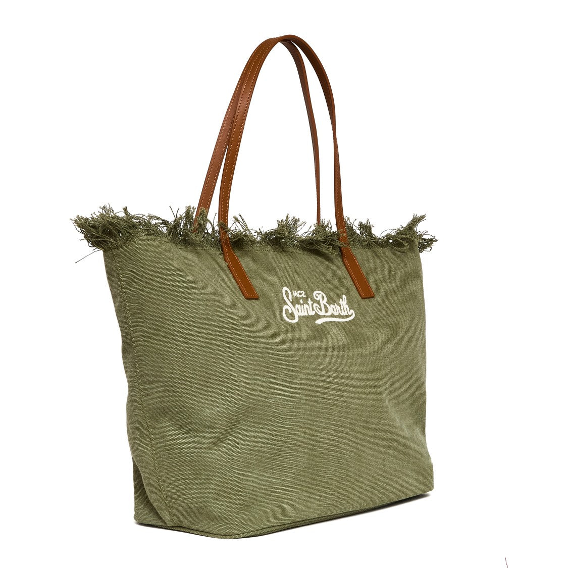Mc2 Saint Barth City Fringe Canvas Shoulder Bag